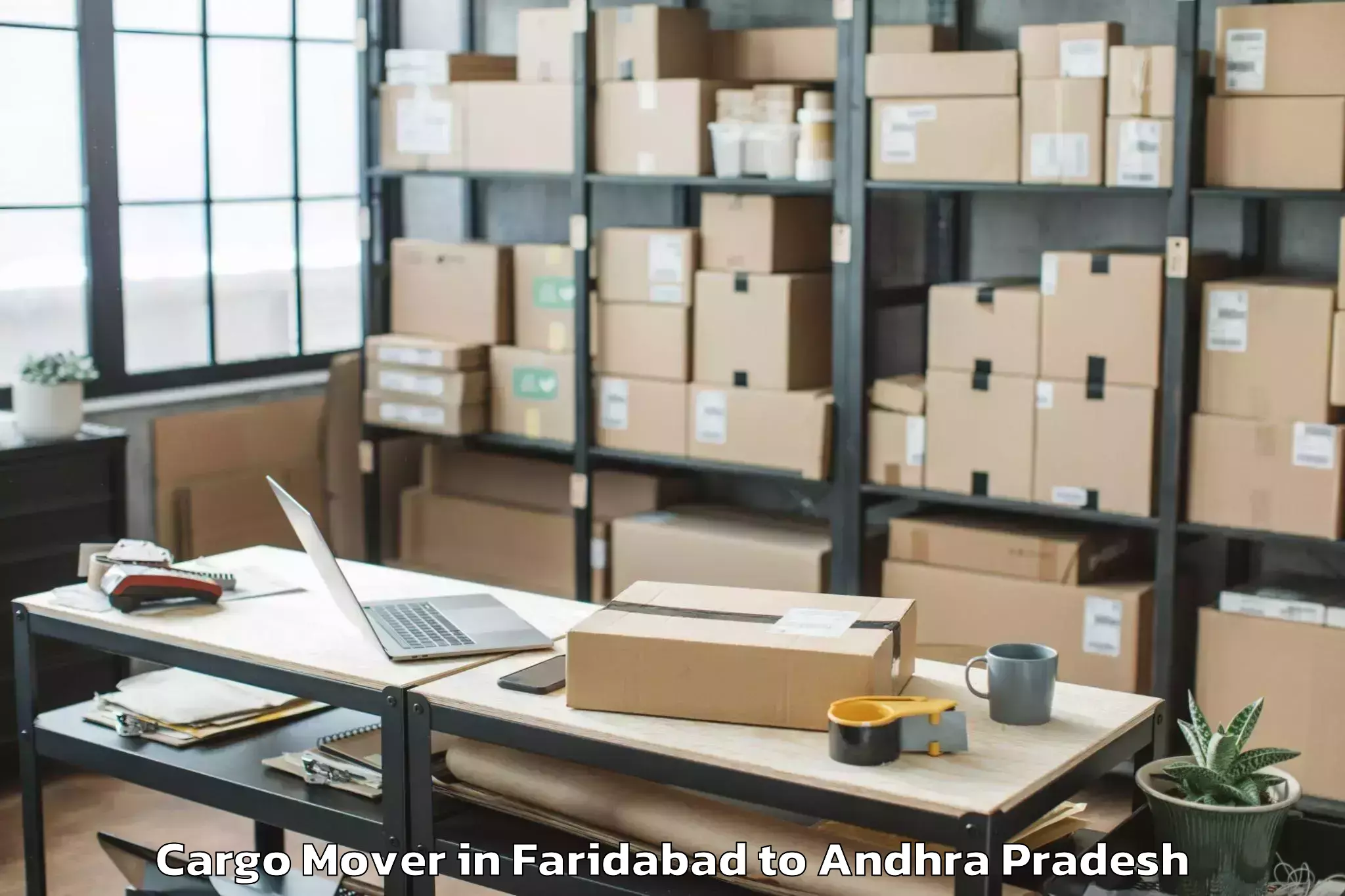 Easy Faridabad to Rapur Cargo Mover Booking